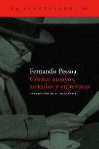 Crítica, ensayos, artículos y entrevistas | 9788496136267 | Pessoa, Fernando