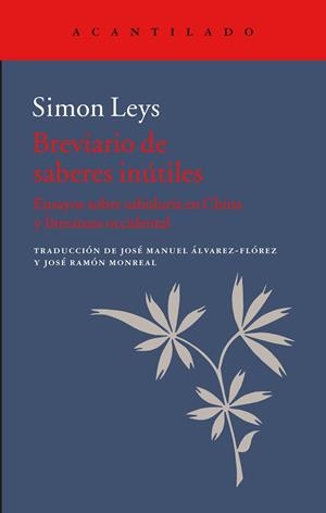 El libro de los saberes inútiles | 9788416748075 | Leys, Simon