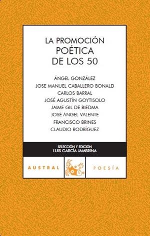 Promoción poética de los 50 | 9788467023305 | AA. VV.