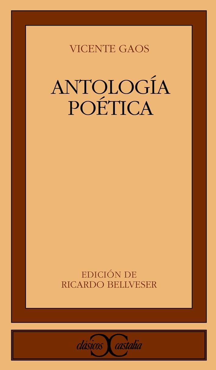 Antología poética                                          . | 9788497401937 | Gaos, Vicente