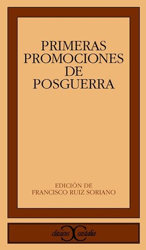 Primeras promociones de la posguerra. Antología poética                         . | 9788470397691 | Figueroa, Ángela;Conde, Carmen;Varios autores