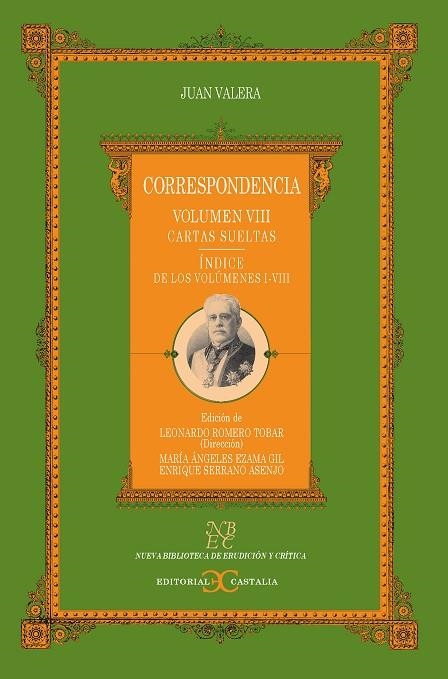 Correspondencia. Vol. VIII. Cartas sueltas. Índice de los volúmenes I-VII. | 9788497402903 | Valera, Juan
