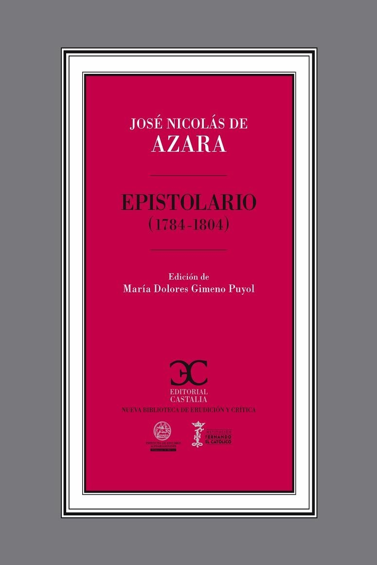 Epistolario (1784-1804) | 9788497402934 | de Azara, José Nicolás