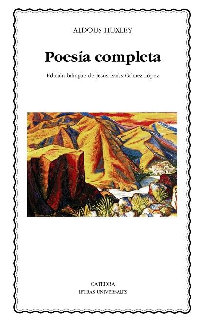 Poesía completa | 9788437628448 | ALDOUS HUXLEY