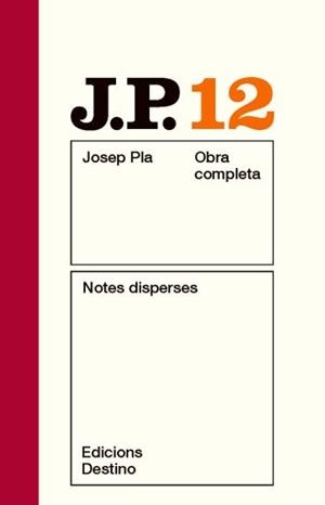 Notes disperses | 9788497101523 | Pla, Josep