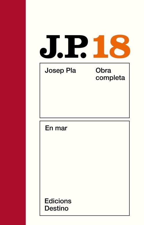 O.C.J.PLA 18 EN MAR | 9788423305957 | Pla, Josep
