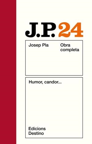 O.C.J.PLA 24 HUMOR, CANDOR | 9788423307678 | Pla, Josep