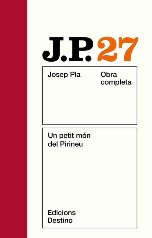 O.C.J.PLA 27 PETIT MON DEL PIRINEU | 9788423308569 | Pla, Josep