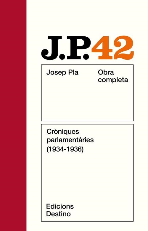 O.C.J.PLA 42 1934-1936 CRONIQUES 3. | 9788423312498 | Pla, Josep