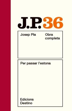 Per passar l'estona | 9788497101769 | Pla, Josep