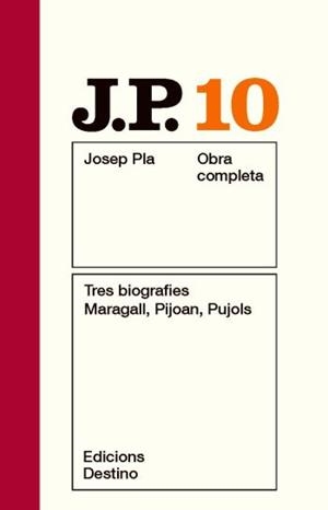 Tres biografies. Maragall, Pijoan, Pujols | 9788497101509 | Pla, Josep