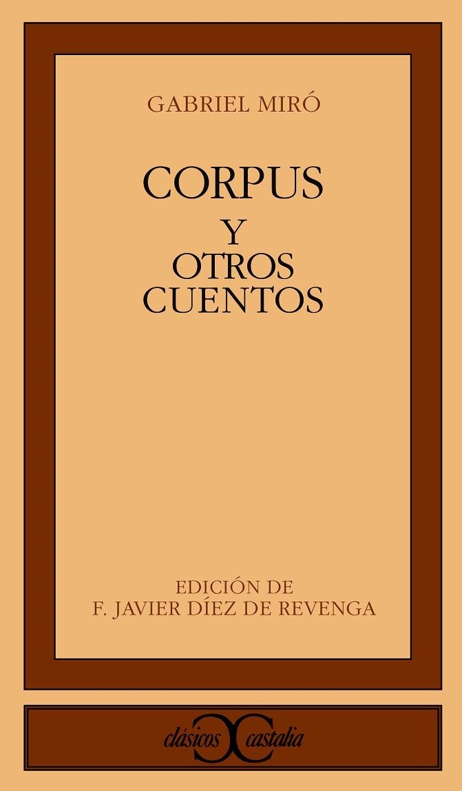 Corpus y otros cuentos                                                          . | 9788497400992 | Miró, Gabriel