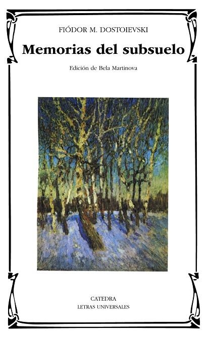 Memorias del subsuelo | 9788437620329 | FIÓDOR M. DOSTOIEVSKI