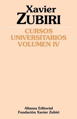 Cursos universitarios. Volumen IV (1934-1935) | 9788420684130 | Zubiri Apalategui, Xavier