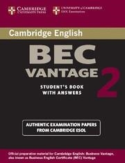 BEC VANTAGE CAMBRIDGE PRACTICE TEST 2 SB+KEY | 9780521544542 | ESOL
