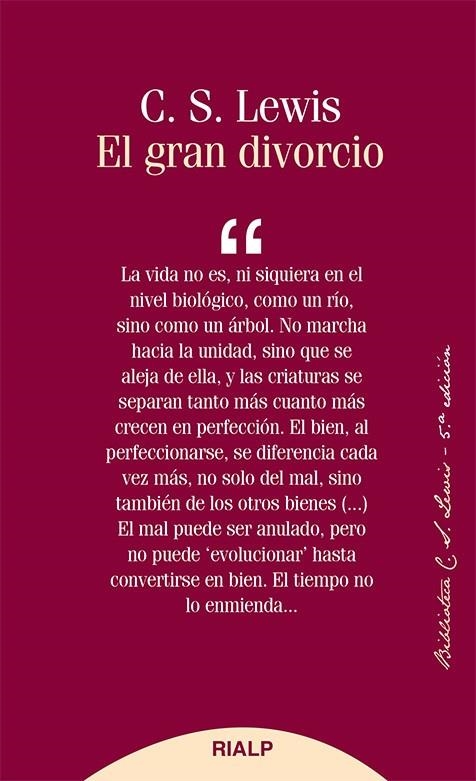 El gran divorcio | 9788432147890 | Lewis , Clive Staples