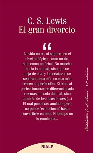 El gran divorcio | 9788432147890 | Lewis , Clive Staples