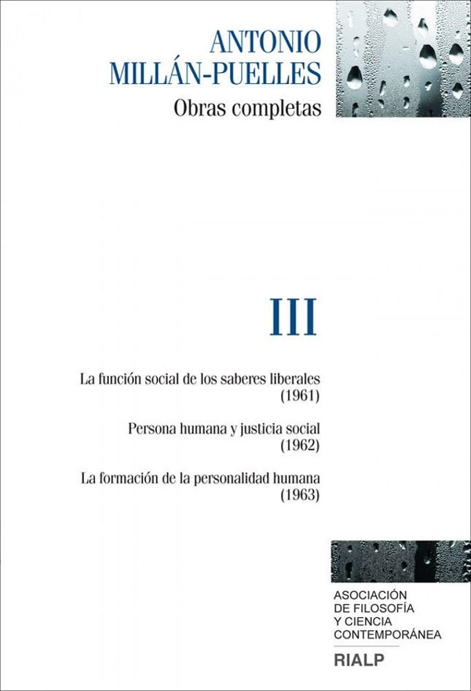 Millán-Puelles. III. Obras completas | 9788432142765 | Millán-Puelles, Antonio
