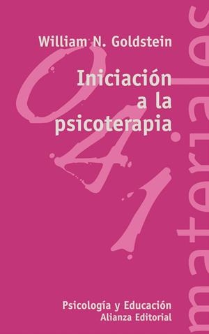 Iniciación a la psicoterapia | 9788420657677 | Goldstein, William N.