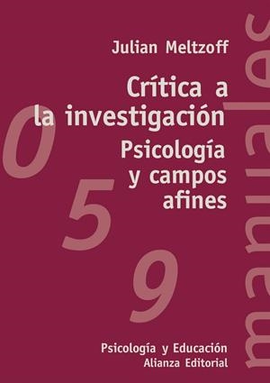Crítica a la investigación | 9788420686646 | Meltzoff, Julian