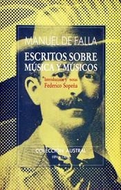 Escritos sobre música y músicos | 9788423918539 | Falla, Manuel de