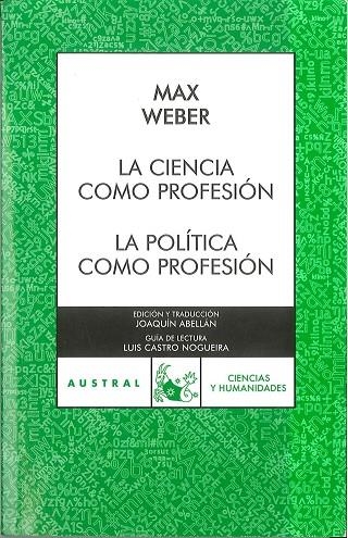 La ciencia como profesión / La política como profesión | 9788467023893 | Weber, Max