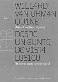 Desde un punto de vista lógico | 9788449312977 | Quine, Willard Van Orman