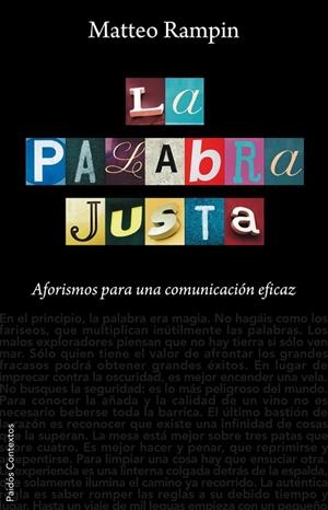 La palabra justa | 9788449323065 | Rampin, Matteo
