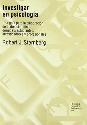 Investigar en psicología | 9788449302114 | Sternberg, Robert J.