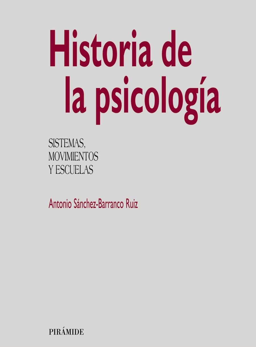 Historia de la psicología | 9788436809664 | Sánchez-Barranco Ruiz, Antonio