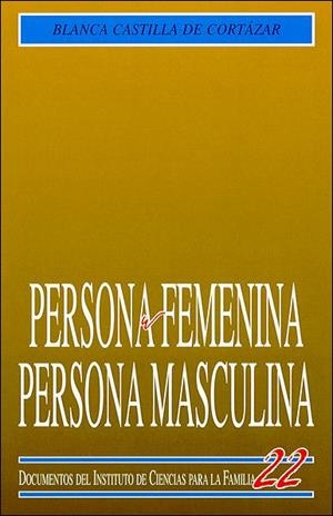 Persona femenina, persona masculina | 9788432131219 | Castilla de Cortázar, Blanca