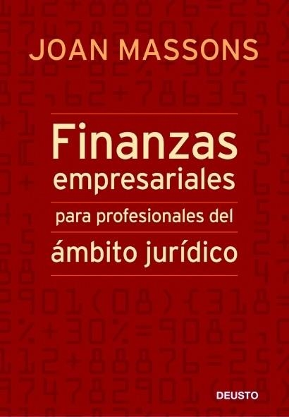 Finanzas empresariales para profesionales del ámbito jurídico | 9788423427253 | Massons Rabassa, Joan