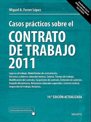 Casos prácticos sobre el contrato de trabajo 2011 | 9788423428199 | Ferrer López, Miguel Ángel