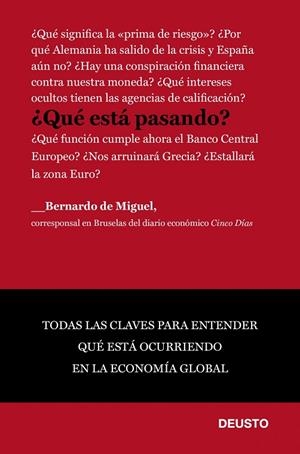 ¿Qué está pasando? | 9788423428557 | Miguel, Bernardo de