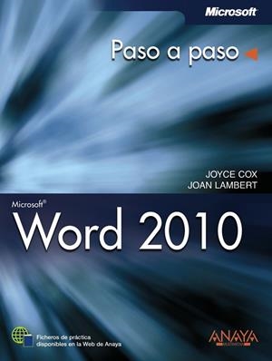 Word 2010 | 9788441528536 | Cox, Joyce;Lambert, Joan