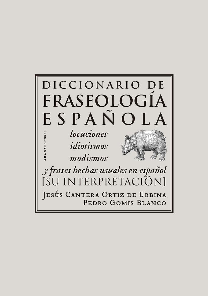 Diccionario de fraseología española | 9788496258976 | Cantera Ortiz de Urbina, Jesús;Gomis, Pedro