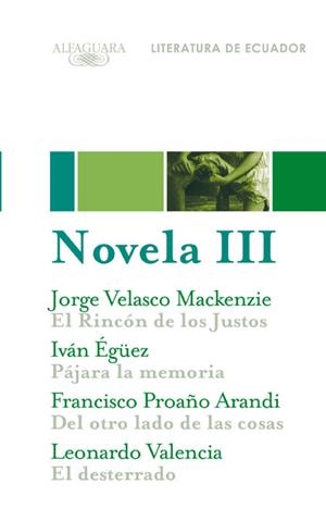 Novela 3. Literatura de Ecuador | 9788420423456 | Vásconez, Javier