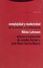 Complejidad y modernidad | 9788481642186 | NIKLAS LUHMANN