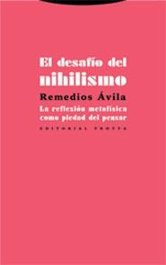 El desafío del nihilismo | 9788481647907 | REMEDIOS ÁVILA CRESPO