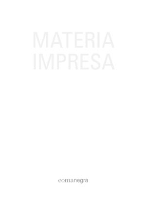 Materia impresa | 9788416605637 | Varios autores