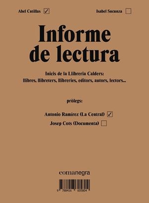 Informe de lectura | 9788416605804 | Cutillas Alberich, Abel;Sucunza Alfonso, Isabel