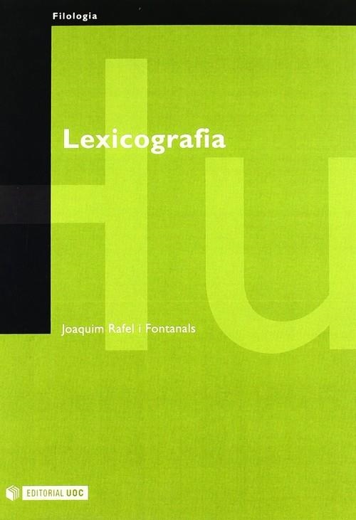 Lexicografia | 9788497883184 | Rafel i Fontanals, Joaquim