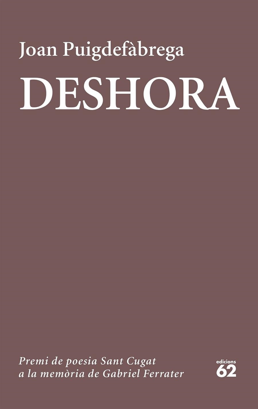 Deshora | 9788429776089 | Puigdefàbrega, Joan