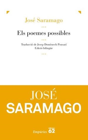 Els poemes possibles | 9788429767759 | Saramago, José