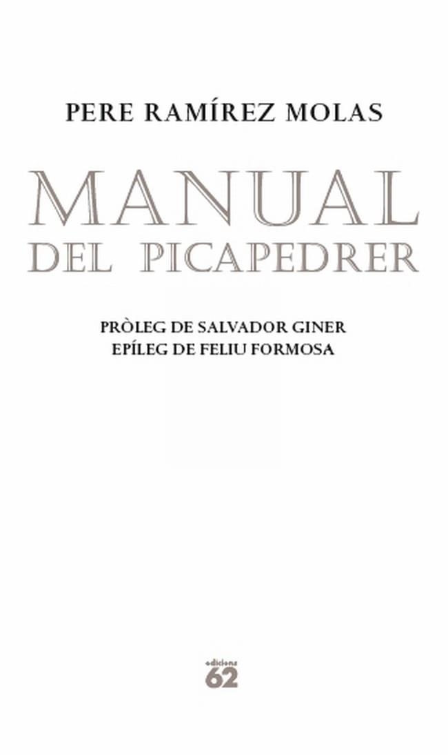 Manual del picapedrer | 9788429768732 | Ramírez Molas, Pere