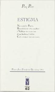 Estigma | 9788429740523 | Pons Giménez, Ponç
