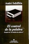 El control de la palabra | 9788433962386 | Schiffrin, André