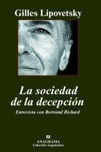 La sociedad de la decepción | 9788433962768 | Lipovetsky, Gilles