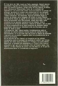 Consideraciones sobre el asesinato de Gérard Lebovici | 9788433961570 | Debord, Guy