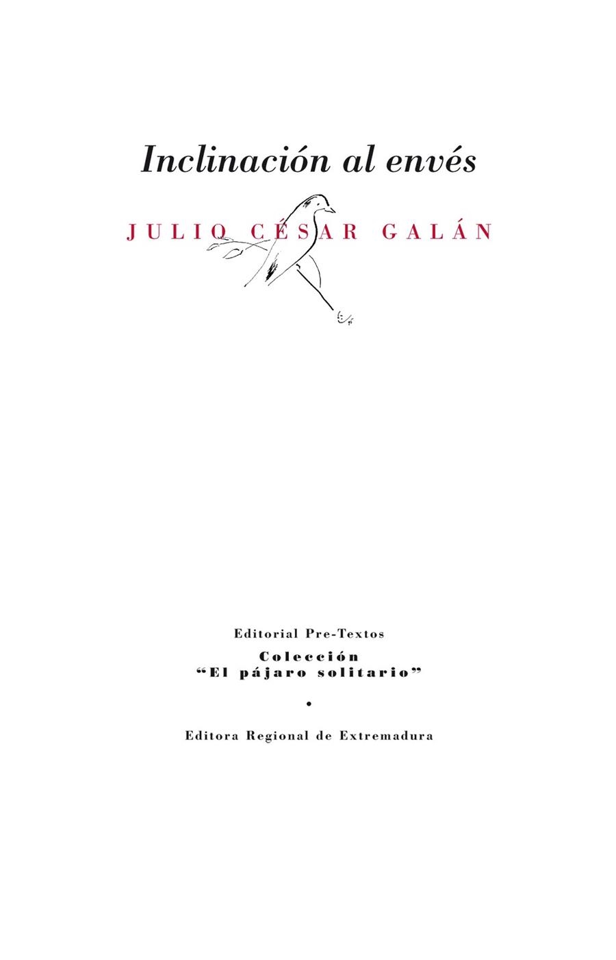Inclinación al envés | 9788415576976 | Quesada Galán, Julio César